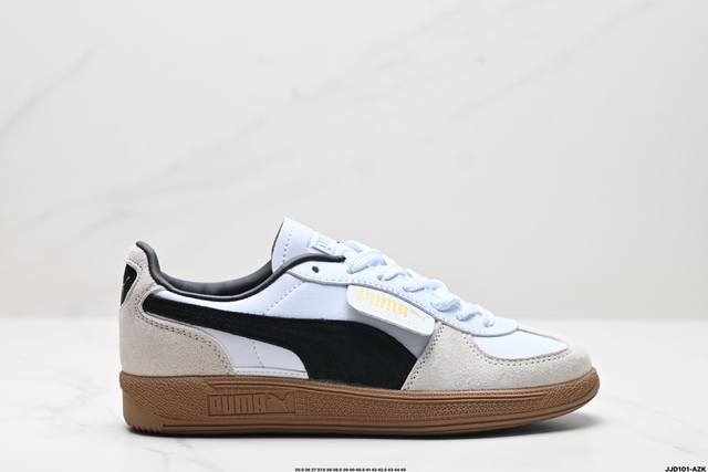 公司级puma Palermo Summer Nylon 织物头层牛皮 时尚休闲防滑減震耐磨 低帮 彪马 板鞋 货号:398382 02 尺码:35.5 36