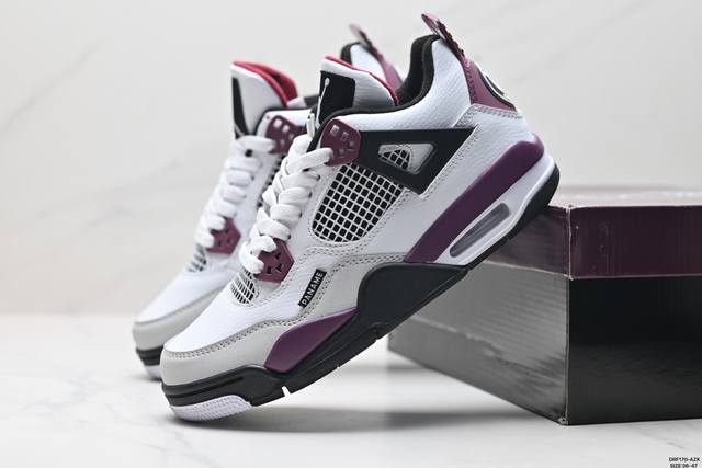 真标nike Air Jordan 4 Retro 耐克迈克尔 乔丹aj4代中帮复古休闲运动文化篮球鞋 货号:Cz6509-100 尺码:36-47 Id:Dr