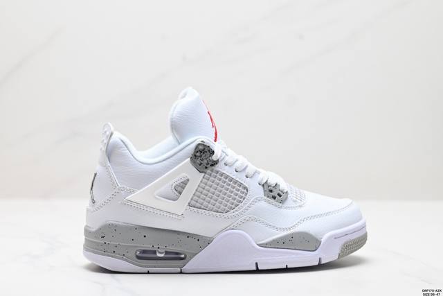 真标nike Air Jordan 4 Retro 耐克迈克尔 乔丹aj4代中帮复古休闲运动文化篮球鞋 货号:Cz6509-100 尺码:36-47 Id:Dr