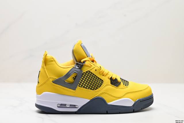 真标nike Air Jordan 4 Retro 耐克迈克尔 乔丹aj4代中帮复古休闲运动文化篮球鞋 货号:Cz6509-100 尺码:36-47 Id:Dr