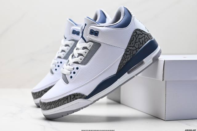 公司级air Jordan 3 Retro 迈克尔 乔丹aj3代中帮复古休闲运动文化篮球鞋 货号:Ct8532-140 尺码:36 36.5 37.5 38 3