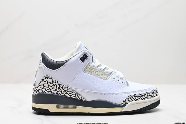 公司级air Jordan 3 Retro 迈克尔 乔丹aj3代中帮复古休闲运动文化篮球鞋 货号:Ct8532-140 尺码:36 36.5 37.5 38 3