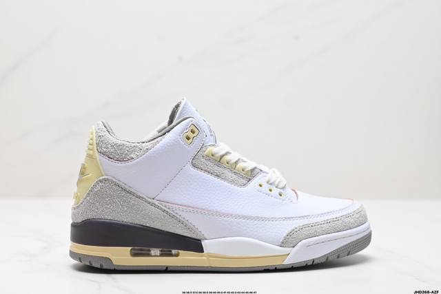 公司级air Jordan 3 Retro 迈克尔 乔丹aj3代中帮复古休闲运动文化篮球鞋 货号:Ct8532-140 尺码:36 36.5 37.5 38 3