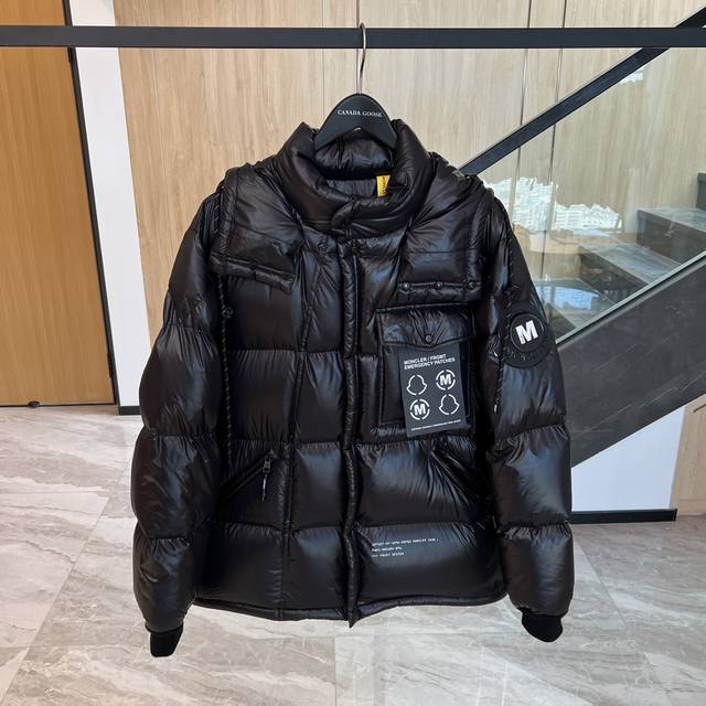 正品级： C Moncler蒙口 盟可睐 7 Moncler Frgmt藤原浩联名 Anthemyx羽绒服 货号 G209U1A0001653A0E61A 紫色