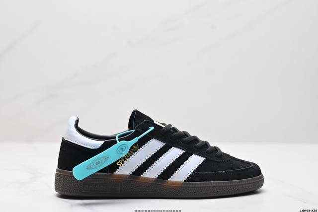 公司级adidas Handball Spezial 官方正确版本 阿迪达斯经典款 复古休闲板鞋 全鞋采用反毛皮制作 牛筋耐磨大底 承载青春情怀的板鞋 经典三条