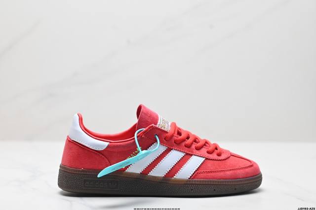 公司级adidas Handball Spezial 官方正确版本 阿迪达斯经典款 复古休闲板鞋 全鞋采用反毛皮制作 牛筋耐磨大底 承载青春情怀的板鞋 经典三条