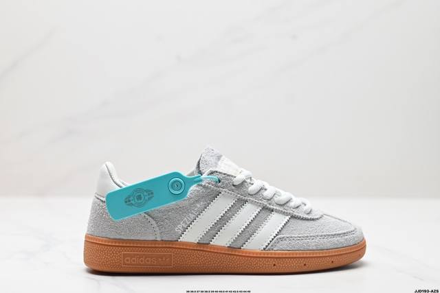 公司级adidas Handball Spezial 官方正确版本 阿迪达斯经典款 复古休闲板鞋 全鞋采用反毛皮制作 牛筋耐磨大底 承载青春情怀的板鞋 经典三条