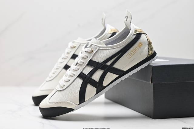 真标onitsuka Tiger鬼冢虎 Mexico 66 Slip-On 一脚蹬低帮夏季透气运动休闲鞋 货号:1183B493-100 尺码:36 37 37