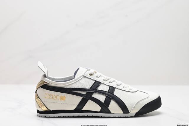 真标onitsuka Tiger鬼冢虎 Mexico 66 Slip-On 一脚蹬低帮夏季透气运动休闲鞋 货号:1183B493-100 尺码:36 37 37