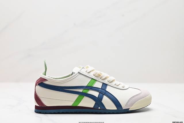 真标onitsuka Tiger鬼冢虎 Mexico 66 Slip-On 一脚蹬低帮夏季透气运动休闲鞋 货号:1183B493-100 尺码:36 37 37