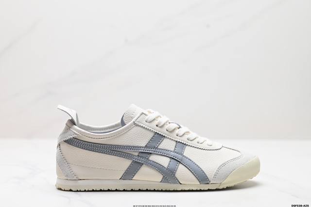 真标onitsuka Tiger鬼冢虎 Mexico 66 Slip-On 一脚蹬低帮夏季透气运动休闲鞋 货号:1183B493-100 尺码:36 37 37