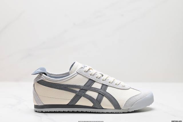 真标onitsuka Tiger鬼冢虎 Mexico 66 Slip-On 一脚蹬低帮夏季透气运动休闲鞋 货号:1183B493-100 尺码:36 37 37