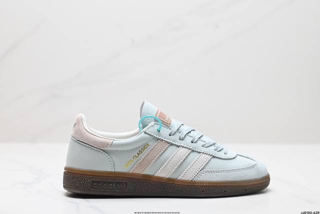 公司级adidas Handball Spezial 官方正确版本 阿迪达斯经典款 复古休闲板鞋 全鞋采用反毛皮制作 牛筋耐磨大底 承载青春情怀的板鞋 经典三条