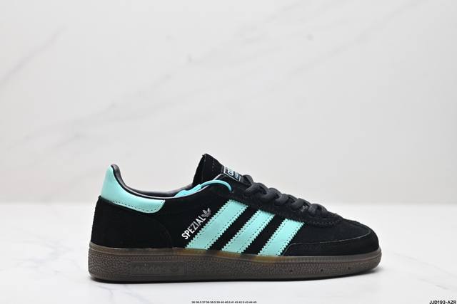 公司级adidas Handball Spezial 官方正确版本 阿迪达斯经典款 复古休闲板鞋 全鞋采用反毛皮制作 牛筋耐磨大底 承载青春情怀的板鞋 经典三条