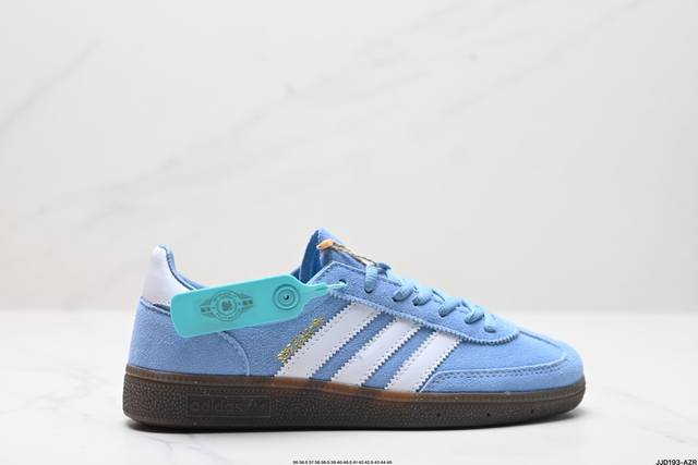 公司级adidas Handball Spezial 官方正确版本 阿迪达斯经典款 复古休闲板鞋 全鞋采用反毛皮制作 牛筋耐磨大底 承载青春情怀的板鞋 经典三条