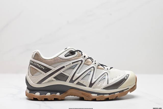 公司级salomon Xt-Quest Adv Beige “ 萨洛蒙 探索者系列户外越野跑鞋 410588 28鞋面采用sensifit贴合技术 全方位贴合包