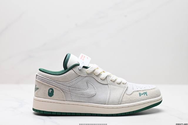 公司级nike Air Jordan 1 Low Aj1乔1低帮休闲板鞋 同步官方配色 市场唯一独家头层皮打造 原鞋原档案开发 原厂皮料 原档冲孔鞋头 正确满胶