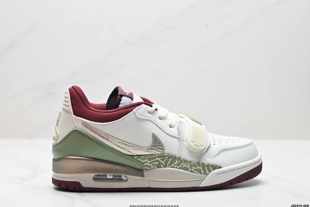 真标nike Air Jordan Legacy 312 Low耐克乔丹三合一混合版本低帮文化休闲运动篮球鞋 货号:Dz2762-101 尺码:36 36.5