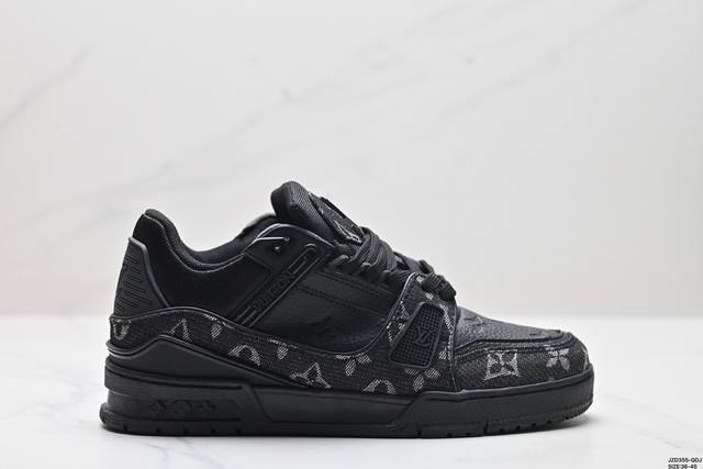 全新lv路易威登louis Vuitton Trainer Sneaker Low休闲运动文化百搭板鞋 尺码:36-45 Id:Jzd355-Qdj