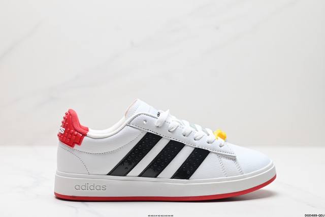 真标legoxadidas Neogrand Court三叶草男女鞋校园潮流风 情侣休闲板鞋 货号:Gw7946 尺码:40 40.5 41 42 42.5 4