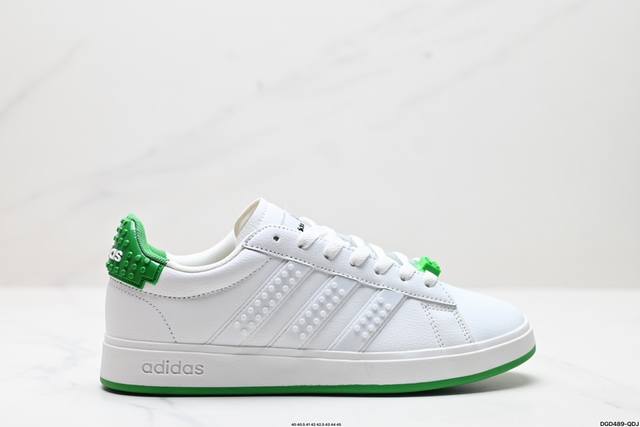 真标legoxadidas Neogrand Court三叶草男女鞋校园潮流风 情侣休闲板鞋 货号:Gw7946 尺码:40 40.5 41 42 42.5 4