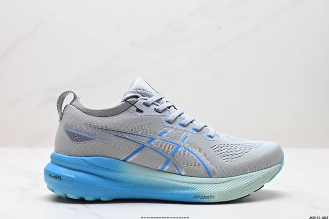 公司级瑟亚士asics Gel-Kayano 31亚卡诺31低代帮专业有氧轻超量休闲动运全能慢鞋跑。标原半码制#全新原装数据开人发体工学体一式轻贾质卡双编层鞋织