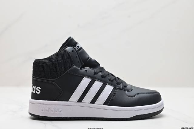 真标adidas Neo Hoops 2.0 Mid 合成革 防滑耐磨 阿迪达斯 中帮板鞋 货号:Fy8618 尺码:40 40.5 41 42 42.5 43