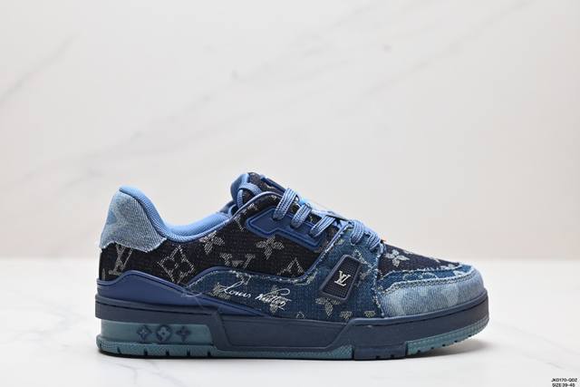 公司级全新lv路易威登louis Vuitton Trainer Sneaker Low休闲运动文化百搭板鞋 尺码:39-45 Id:Jkd170-Qdz