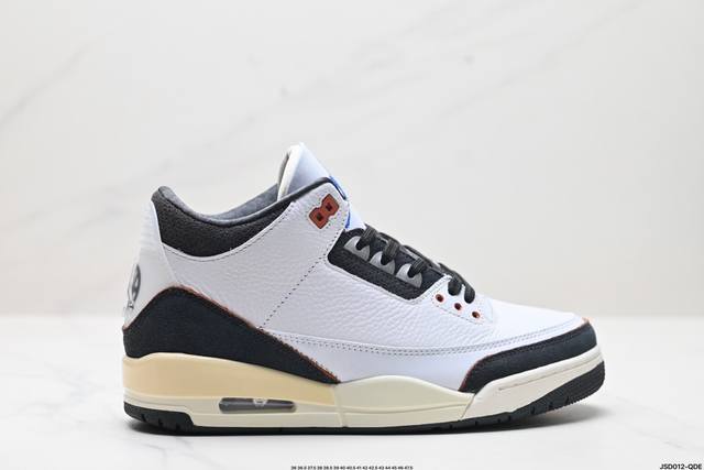 公司级air Jordan 3 Retro 迈克尔 乔丹aj3代中帮复古休闲运动文化篮球鞋 货号:Fz5649-100 尺码:36 36.5 37.5 38 3