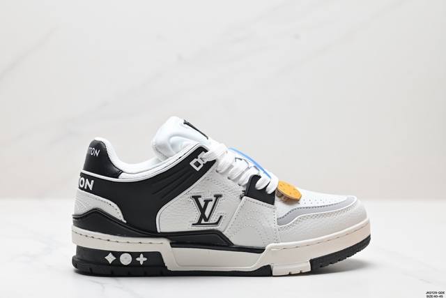 公司级全新lv路易威登louis Vuitton Trainer Sneaker Low休闲运动文化百搭板鞋 尺码:40-45 Id:Jkd129-Qde