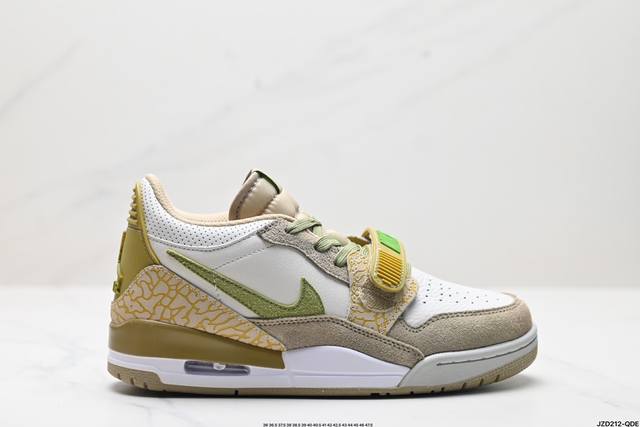 公司级耐克nike Air Jordan Legacy 312 Low”White Pine Green“乔丹最强三合一混合版本低帮文化休闲运动篮球鞋 货号:C