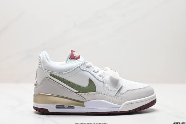 公司级耐克nike Air Jordan Legacy 312 Low”White Pine Green“乔丹最强三合一混合版本低帮文化休闲运动篮球鞋 货号:C