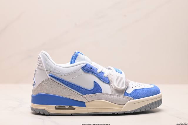 公司级三合一最强合体，多种新配色回归耐克nike Air Jordan Legacy 312 Low”White Grey Fog Blue Red“乔丹最强三