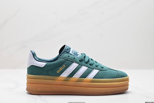 真标阿迪达斯adidas Gazelle Bold W低帮复古百搭休闲运动板鞋 货号:Ji0325 尺码:35.5 36 36.5 37 38 38.5 39