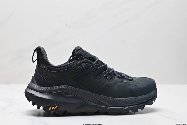 公司级hoka One One Kaha Low Gtx卡哈低帮防水防滑轻便登山徒步鞋 牛巴革与橡胶鞋头打造高度耐磨的支撑型鞋面gore-Tex防水内靴、Vib