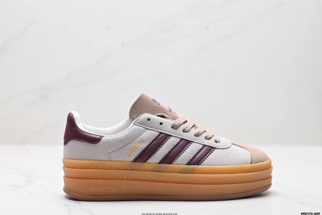 真标阿迪达斯adidas Gazelle Bold W低帮复古百搭休闲运动板鞋 货号:Ji0325 尺码:35.5 36 36.5 37 38 38.5 39