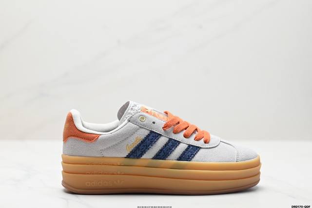 真标阿迪达斯adidas Gazelle Bold W低帮复古百搭休闲运动板鞋 货号:Ji0325 尺码:35.5 36 36.5 37 38 38.5 39