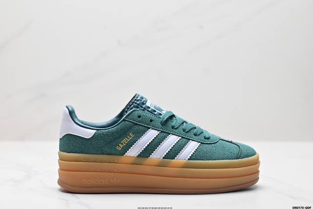 真标阿迪达斯adidas Gazelle Bold W低帮复古百搭休闲运动板鞋 货号:Ji0325 尺码:35.5 36 36.5 37 38 38.5 39