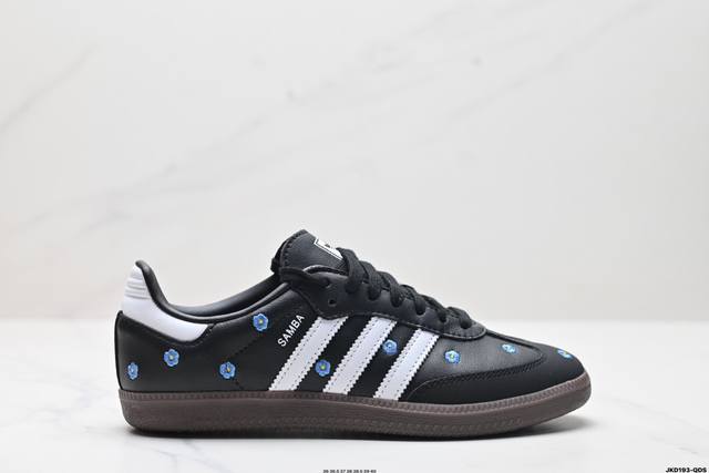 公司级阿迪达斯三叶草adidas Originals Samba Og 桑巴舞系列绅士德训足球风百搭低帮休闲运动板鞋 货号:If4397 尺码:36 36.5