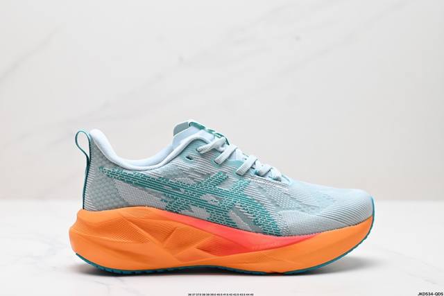 公司级asics Novablast 5 Le轻量跑鞋 低帮轻量透气缓震休闲运动跑步鞋 Novablast 5 鞋款秉承 Asics 设计理念 尊重日本的“改善