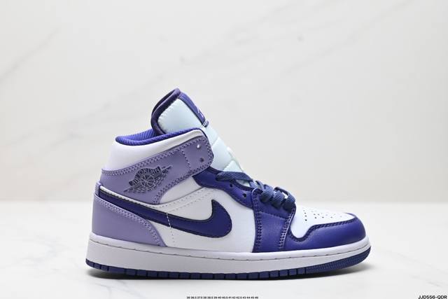 真标nike Air Jordan 1 Retro Mid Aj1乔丹一代中帮经典复古文化休闲运动篮球鞋 货号:Bq8426-515 尺码:36 36.5 37