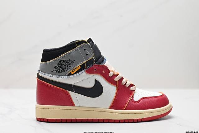 真标union La X Nike Jordan Air Jordan 1 High Og舒适耐用 防滑耐磨 高帮 复古篮球鞋 货号:Hv8563-600 尺码