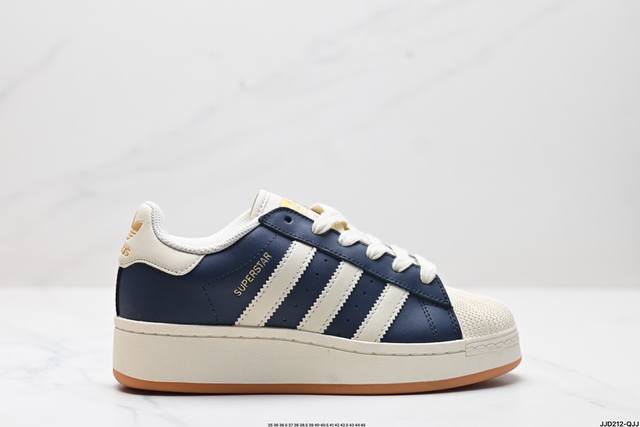 公司级adidas Originals Superstar Xlg 贝壳头厚底休闲板鞋 #23官方新款 专柜同步配色 原鞋开发 版型正确 原底原料 全鞋采用原厂