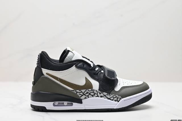 公司级三合一最强合体，多种新配色回归耐克nike Air Jordan Legacy 312 Low”White Grey Fog Blue Red“乔丹最强三