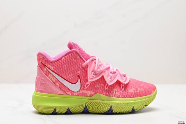 真标spongebob Squarepants海绵宝宝 X Nike Kyrie5 欧文5 章鱼哥海绵宝宝 中帮 耐克实战篮球鞋 货号:Cj6951-300 尺