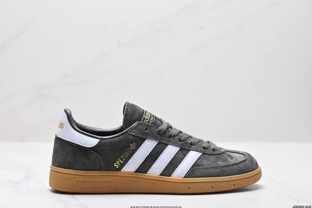 公司级adidas Originals Gazelle Indoor W三叶草休闲防滑耐磨低帮板鞋 鞋头出色设计 塑就出众贴合感 稳固的后跟贴合足部曲线设计 软