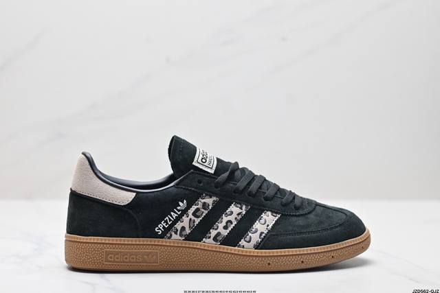 公司级adidas Originals Gazelle Indoor W三叶草休闲防滑耐磨低帮板鞋 鞋头出色设计 塑就出众贴合感 稳固的后跟贴合足部曲线设计 软