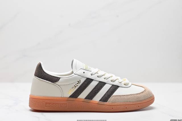 公司级adidas Originals Gazelle Indoor W三叶草休闲防滑耐磨低帮板鞋 鞋头出色设计 塑就出众贴合感 稳固的后跟贴合足部曲线设计 软