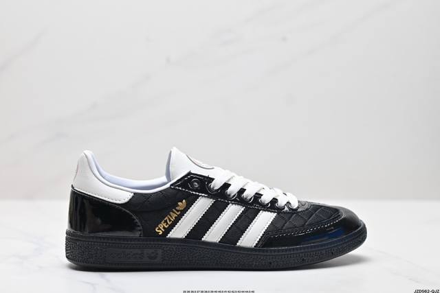 公司级adidas Originals Gazelle Indoor W三叶草休闲防滑耐磨低帮板鞋 鞋头出色设计 塑就出众贴合感 稳固的后跟贴合足部曲线设计 软