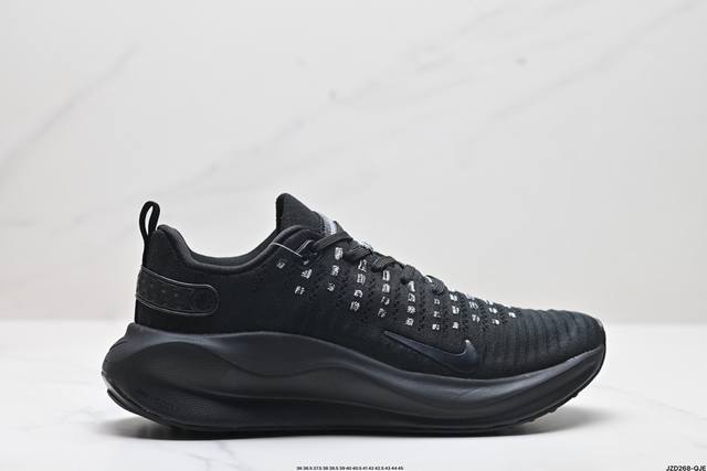 公司级nike Reactx Infinity Run 4马拉松 跑鞋 轻量鞋面搭配位于足弓处的全新板带设计 细致包裹双脚 Nike React泡棉中底 前后掌